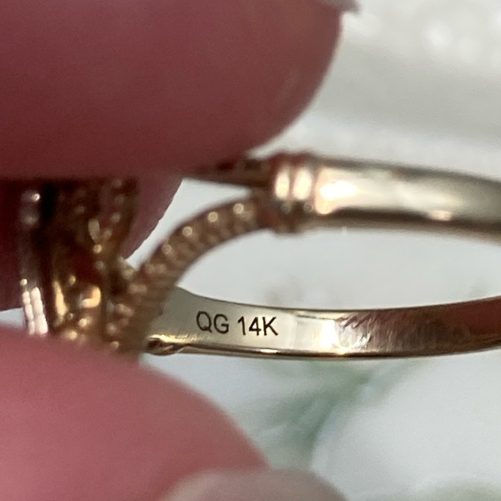 Solid Gold Cross Ring - image 5